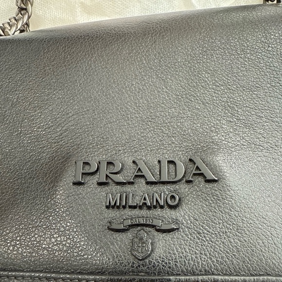 Authentic Prada Patrice Glacé Studded Bag - Picture 2 of 16